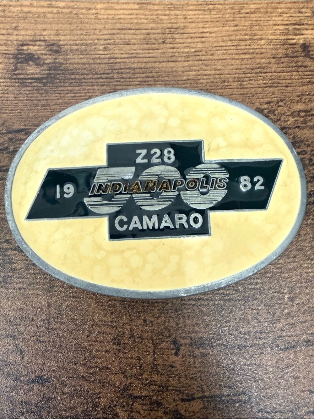 Z28 Indianapolis 1982 Camaro Oval Belt Buckle - R.J. Robert's & Co